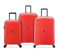 DELSEY PARIS - BELMONT PLUS - Set de 3 valises rigides 70,5cm/ 82,5cm - Rouge pale