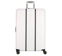Delsey Paris Cadence 4 roulettes Trolley 82 cm avec soufflet d'extension blanc