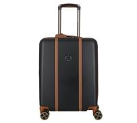 Delsey Paris Cadence 4 roulettes Trolley de cabine 55 cm avec soufflet d'extension noir