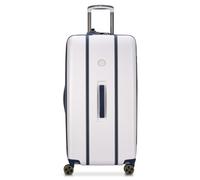 Delsey – Valise cabine Cadence extensible à roulettes Ivoire/Marine S 55 cm