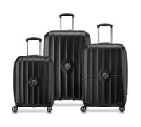 DELSEY Paris - CARROUSEL 2 - Valise soute Rigide Extensible - 76cm x 49cm x 32cm - Set de 3 VALISES - Noir