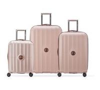 Delsey Paris St Tropez 4 roulettes Set de valises 3 pièces avec soufflet d'extension pink (TAS010636)