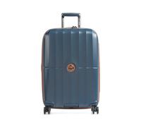 Delsey Paris Carrousel 4 roulettes Trolley 67 cm avec soufflet d'extension bleu