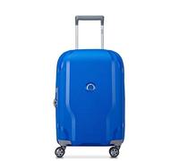 DELSEY Paris - Clavel - Valise Cabine Rigide Extensible matière recyclée et Recyclable - 55x35x25 cm - 43 litres - S - Bleu Klein