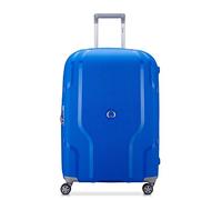 DELSEY Paris - Clavel - Valise Grande Taille Rigide Extensible matière recyclée et Recyclable - 70x47x28 cm - 84 litres - M - Bleu Klein