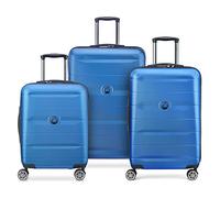 DELSEY PARIS - COMETE Plus - Set de 3 valises rigides 55cm/ 67cm/ 77cm - Bleu Clair