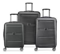 PARIS - COMETE PLUS - Set de 3 valises rigides 55cm/ 67cm/ 77cm - Noir