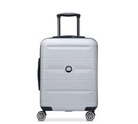 DELSEY Paris - COMETE Plus - Valise Cabine Rigide 55 cm x 40 cm x 20 cm - 35 L - S Slim - Gris Argent