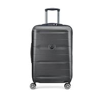 DELSEY Paris - COMETE Plus - Valise soute - 67x46x28 cm - Noir | Coque solide & légère, Garantie 3 ans, Serrure TSA, Taille moyenne L, Zip securitech® 2, 4 doubles roues, Poignée latérale
