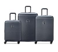 DELSEY Paris - Freestyle - Set de 3 valises rigides 55cm/ 66,5cm/ 76cm - roulettes silencieuses - Coque légère et Solide - Graphite