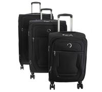 DELSEY Paris - Helium DLX - Set de 3 Valises Souples 55cm/ 71cm/ 83cm - Noir