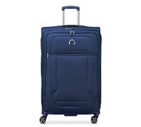 Delsey Paris Helium DLX Softside Valise Extensible à roulettes pivotantes, Bleu Marine, Checked-Large 29 inch, Helium DLX Softside Valise Extensible avec roulettes pivotantes