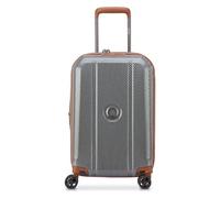 Delsey Paris Helium Ultimate 4 roues Valise cabine 55 cm '"avec soufflet d''extension"' couleur argent