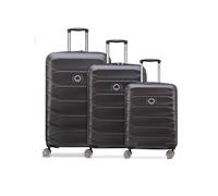 DELSEY PARIS Lot de 3 valises pour homme et femme | Trolleys de voyage 50 x 32 x 78 cm en polycarbonate robuste de qualité supérieure | Extensible et poignée télescopique | Série Meteor