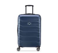 DELSEY PARIS - Meteor EU - Valise Moyenne Rigide Extensible - 68x44x30 cm - 76 litres - L - Bleu Fonce