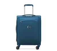 DELSEY PARIS - MONTMARTRE AIR 2.0 - Valise cabine soft extensible slim recycle - 4 doubles roues - 55x40x20cm - S - Bleu