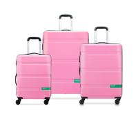 DELSEY PARIS - NOW HARDSIDE - Set de 3 valises rigides 66cm/ 76cm - Rose