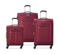 Delsey Paris Pin Up 6 4 roulettes Set de valises 3 pièces avec soufflet d'extension rouge