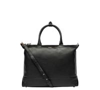 DELSEY Paris - Sac cabas zippé en cuir grainé premium 34 × 43 × 11 cm | Le Cuir Grainé | Volume 16 L | Style urbain chic & voyage léger - Noir