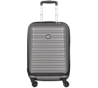 DELSEY PARIS - SEGUR 2.0 - Valise Cabine Rigide Extensible - 55x35x30 cm - 51 litres - S - Gris Business