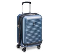 DELSEY Paris - SEGUR 2.0 - Valise Cabine Rigide 55 cm x 35 cm x 25 cm - 41 L - S - Bleu