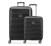 Delsey Paris Set de valises à 4 roues Meteor S+L avec soufflet d'extension noir