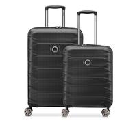 Delsey Paris Set de valises Meteor à 4 roues S+M avec soufflet d'extension noir