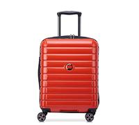 DELSEY PARIS - Shadow 5.0 - Valise Cabine Rigide 55 cm x 39 cm x 20 cm - 35 L - S Slim - Rouge Intense