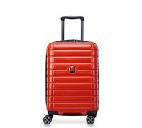 DELSEY Paris - Shadow 5.0 - Valise Cabine Rigide 55 cm x 35 cm x 25 cm - 38 L - S - Rouge Intense