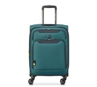 Delsey Paris Sky Max 2.0 Sac à Main Noir, Bleu Sarcelle, Bagage, 53,3 cm, Sky Max Soft Side Valise Extensible avec roulettes pivotantes