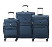 Delsey Paris Sky Max 2.0 4 roulettes Set de valises 3 pièces avec soufflet d'extension bleu