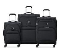 DELSEY PARIS - SKY MAX 2.0 - Set de 3 valises souples 55cm/ 68,5cm/ 79cm - Noir Noir G