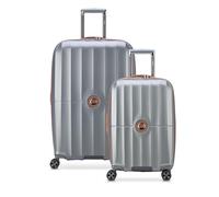 DELSEY PARIS St. Tropez Valise Rigide Extensible avec roulettes pivotantes, Platine, 2-Piece Set (21/28), St. Tropez Valise Rigide Extensible avec roulettes pivotantes