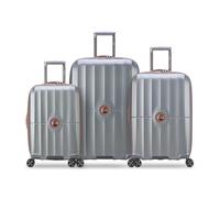 DELSEY PARIS St. Tropez Valise Rigide Extensible avec roulettes pivotantes, Platine, 3-Piece Set (21/24/28), St. Tropez Valise Rigide Extensible avec roulettes pivotantes