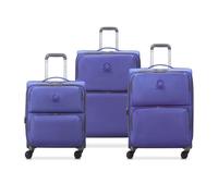 DELSEY PARIS - UCB SOFTSIDE - Set de 3 valises souples 54,5cm/ 65cm/ 76cm - Violet