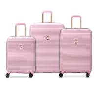 DELSEY Paris - Freestyle - Set de 3 valises rigides 55cm/ 66,5cm/ 76cm - Pivoine