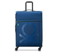 Delsey Paris x United Colors of Benetton Color Block 4 roues trolley 77cm avec soufflet extensible bleu