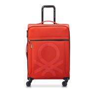DELSEY PARIS x United Colors of Benetton - Color Block - Valise soute Souple 66 cm x 45 cm x 29 cm - 69 L - L - Rouge