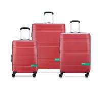 DELSEY PARIS - NOW HARDSIDE - Set de 3 valises rigides 66cm/ 76cm - Rouge Rouge