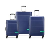DELSEY Paris x United Colors of Benetton Now HARDSIDE Valise Rigide 76 cm x 51 cm x 29 cm 94 L L, Bleu Marine, Large, Housse de Transport/Upright