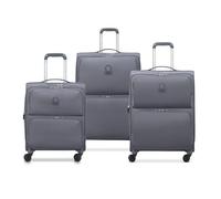 DELSEY Paris x United Colors of Benetton - UCB SOFTSIDE - Set de 3 valises Souples 54,5cm/ 65cm/ 76cm - Acier
