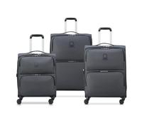 DELSEY Paris x United Colors of Benetton - UCB SOFTSIDE - Set de 3 valises Souples 54,5cm/ 65cm/ 76cm - Noir