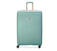 Delsey - Valise Spinner Grande Élégante Extensible Verte - unisex - Valises - Vert - Taille: ONE Size