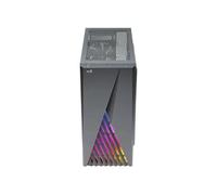 Aerocool Boîtier PC ATX Delta – Façade RGB, panneau vitré, ventilateurs 120mm – Noir