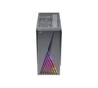 Aerocool Boîtier PC ATX Delta – Façade RGB, panneau vitré, ventilateurs 120mm – Noir