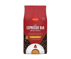Delta Cafés - Expresso Bar - 1 kg de Café en Grains - Mélange de Grains de Café Torréfiés Arabica et Robusta