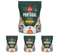 Delta Cafés - Portugal - 220 g de Café Moulu - Intensité 12 - Mélange de Grains de Café Torréfiés Arabica et Robusta - Fort et Aromatique au Goût Authentique (Lot de 4)