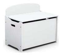 Delta Children - Boîte de rangement en bois TB83460GN avec dossier, blanc Blanc