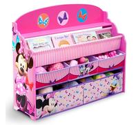 Delta Children Deluxe Book & Toy Organizer, Disney Minnie Mouse by Delta Children