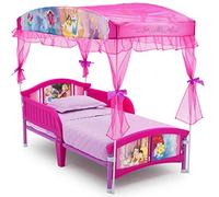 Delta Children Lit à baldaquin pour Tout-Petit, Princesse Disney (138,4 x 75,5 x 129,5 cm (L x l x H)